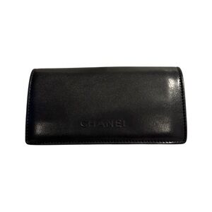 Chanel Black Leather sunglasses case